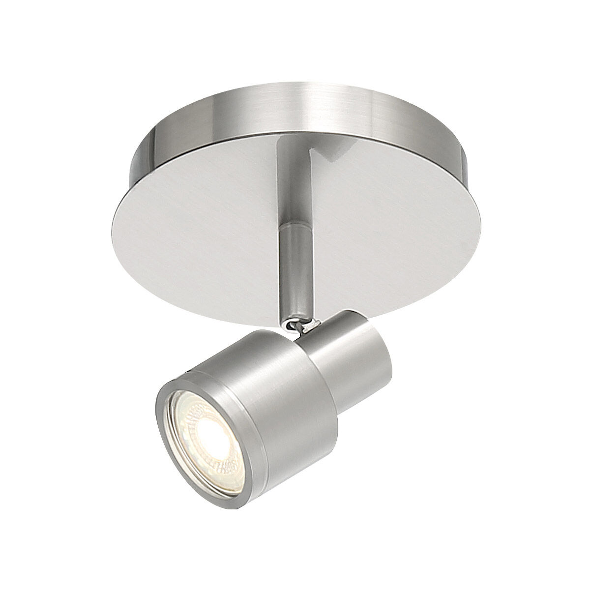 Lincoln LED 6 inch Brushed Steel Flush Mount Ceiling Light